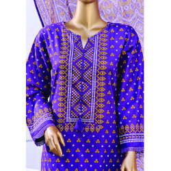 Sada Bahar Stitched 3 Piece Printed Lawn Purple