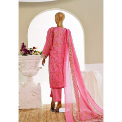 Sada Bahar Stitched 3 Piece Cutwork Emb Lawn-Pink