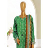 Sada Bahar Stitched 3 Piece Cutwork Emb Lawn-Teal