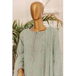 Eshaal Fatima by Emaan Adeel Stitched 3 Piece Festive Formals-Mint