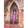 "Light Purple Kurti Set with Bottom and Dupatta - Stylish Ethnic Wear"