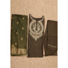 "Elegant Dark Green Kurti Set with Bottom and Dupatta - Perfect Ethnic Wear"