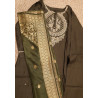 "Elegant Dark Green Kurti Set with Bottom and Dupatta - Perfect Ethnic Wear"