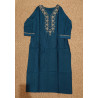 "Zaaraq by AF Designer Kurti Set with Bottom and Dupatta - Elegant Blue Ethnic Wear UK"