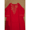 "Indian Red Kurti Set with Bottom and Dupatta - Elegant Ethnic Wear UK"