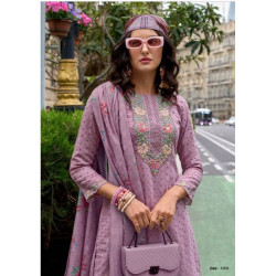 Lilac Indian Chikan Work Designer Kurti with Printed Dupatta - Elegant & Timeless