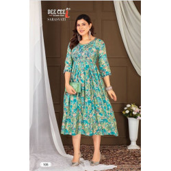 Zaaraq By Deecee Modal Printed Embroidery Single-piece Kurti - Stylish & Comfortable Women's Wear