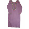 Lilac Indian Chikan Work Designer Kurti with Printed Dupatta - Elegant & Timeless