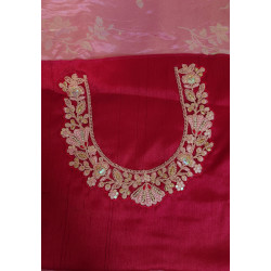 Noor By Sulakshmi Viscose Wedding Wear Designer Saree- Pink Colour