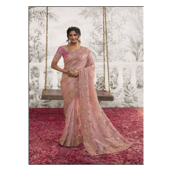 Sulakshmi Celebration New Latest Designer Dola Silk Heavy Exclusive Festive Wear Saree- Baby Pink Colour