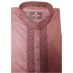 Rooling 100 % cotton Bangladeshi Panjabi-Pale Rose