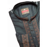 Kuf Panjabi Printed 100% cotton Bangladeshi Panjabi- Black