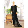 Afsany By Sada Bahar Stitched 3 Piece Luxury Formals Chiffon-Black