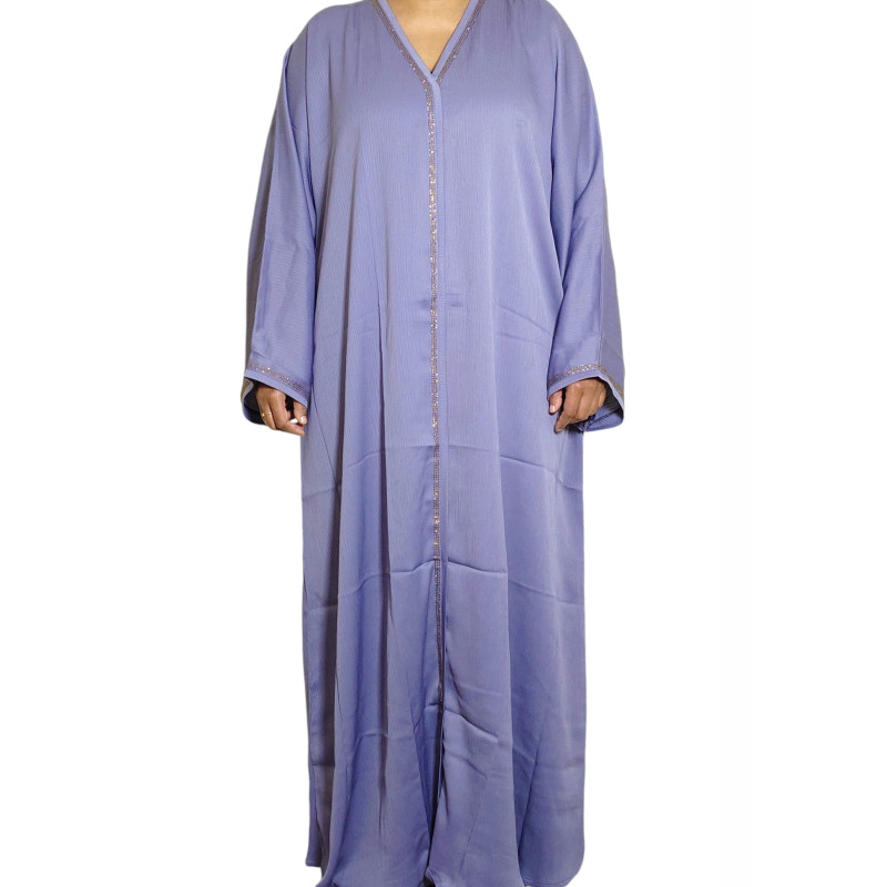 Elegant Stone-Embellished Bangladeshi Burkha- Ash