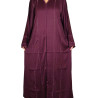 Elegant Stone-Embellished Bangladeshi Burkha With Hijab- Maroon