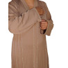 Elegant Stone-Embellished Bangladeshi Burkha- Brown