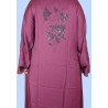 Elegant Stone-Embellished Bangladeshi Burkha With Hijab- Maroon