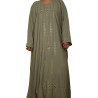 Exquisite Elegant Embroidered Bangladeshi Burkha- Olive