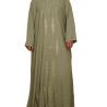 Exquisite Elegant Embroidered Bangladeshi Burkha- Olive