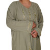 Exquisite Elegant Embroidered Bangladeshi Burkha- Olive