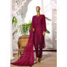 Afsany By Sada Bahar Stitched 3 Piece Luxury Formals Chiffon-Maroon