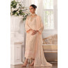 Guzel Jahanara Stitched 3 Piece Festive Formals Chiffon- Peach