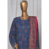 Sada Bahar Stitched 3 Piece Emb Khaddar Winter Collection'24- Blue