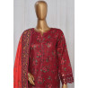 Sada Bahar Stitched 3 Piece Emb Khaddar Winter Collection'24- Maroon