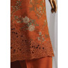 Sada Bahar Stitched 3 Piece Embroidered Khaddar Winter Collection '24 - Orange