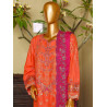 Sada Bahar Stitched 3 Piece Luxury Festive Emb Lawn-Rust