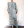 HZ Stitched 3 Piece Organza - Mint