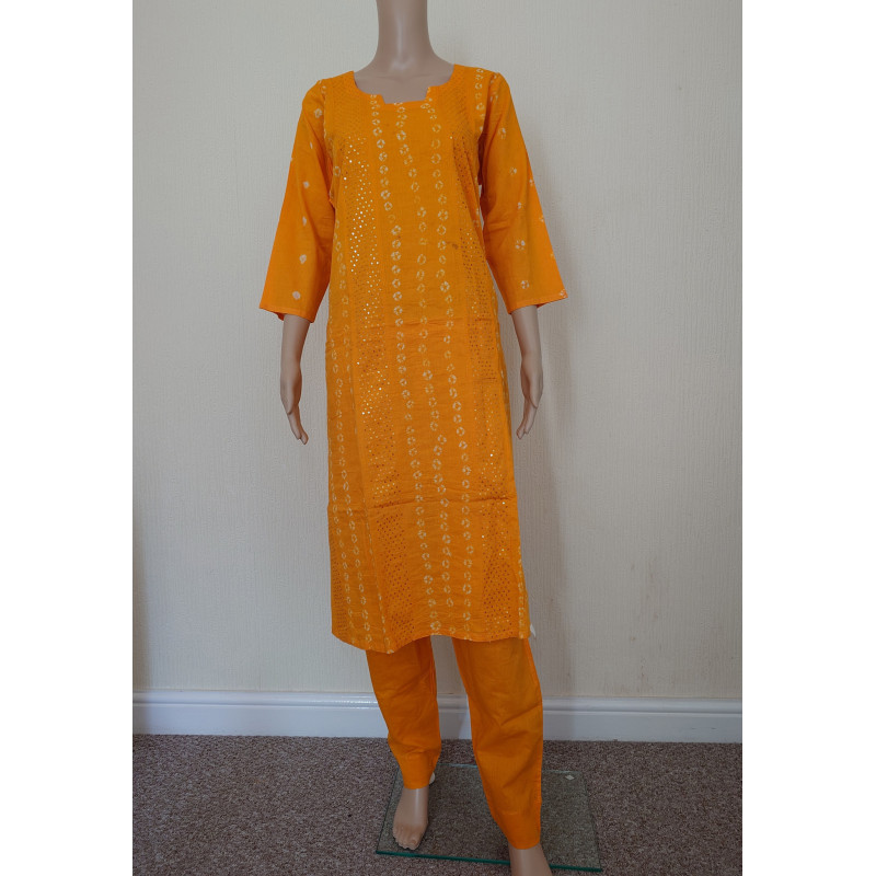 Zaaraq by Bangladeshi 100% Printed Boutiques Stitched 3 Piece Collection- Yellow