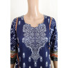 Zaaraq by Bangladeshi 100% Printed Boutiques Stitched 3 Piece Collection-Blue Printed