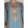 Maryam By Eba Simar Organza Embroidery Readymade Plazzo Suits-Grey Colour