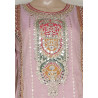 Maryam By Eba Simar Organza Embroidery Readymade Plazzo Suits-Pink Colour