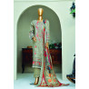 Sada Bahar Stitched 3 Piece Premium Emb & Printed Lawn-Beige