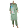 Indian Chikan Work Designer Kurti with Printed Dupatta - Elegant & Traditional.