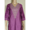 "Light Purple Kurti Set with Bottom and Dupatta - Stylish Ethnic Wear"