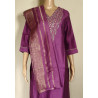 "Light Purple Kurti Set with Bottom and Dupatta - Stylish Ethnic Wear"