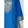 Royal Touch By Blue Hills Rayon Foil Printed Kurti With Bottom Dupatta