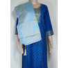 Royal Touch By Blue Hills Rayon Foil Printed Kurti With Bottom Dupatta