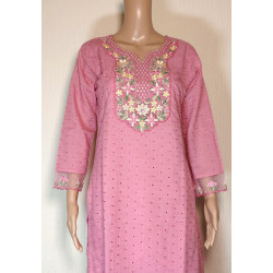 Combo Dress Indian Chikan work Designer Kurti With Printed Dupatta only £39.99 (Size M)