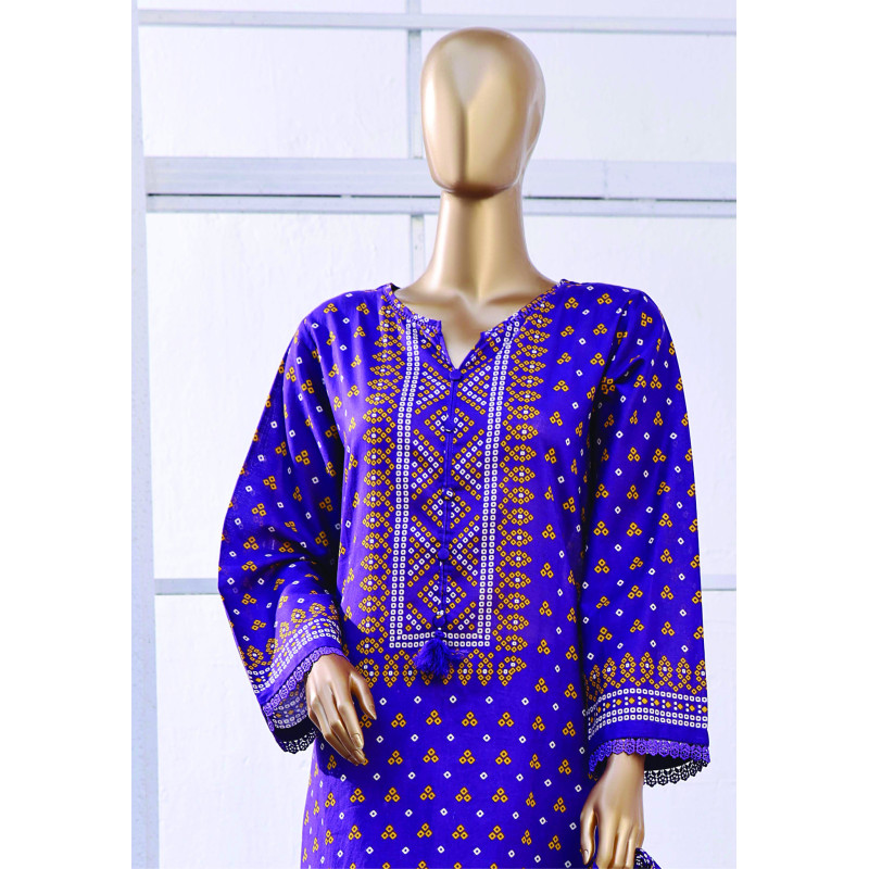 Sada Bahar Stitched 3 Piece Printed Lawn Purple